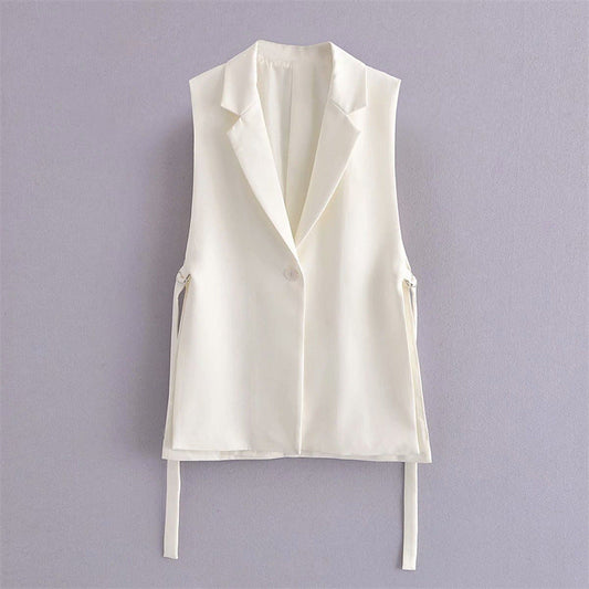 Women Vest Stylish Graceful Simple Suit Vest